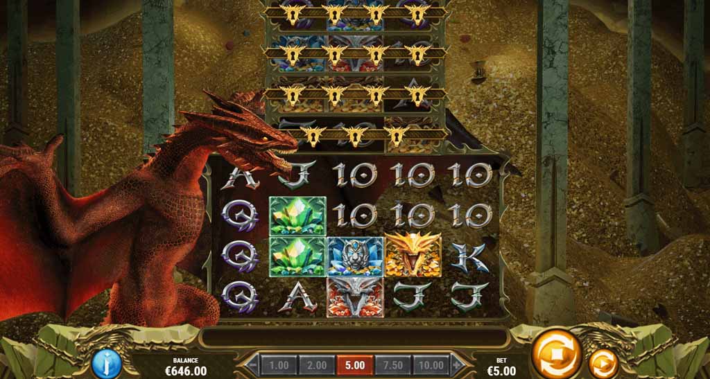 24K Dragon Slot Spieloberfl&auml;che
